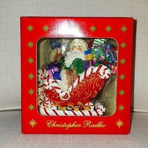 Christopher Radko Candy Ride Santa II